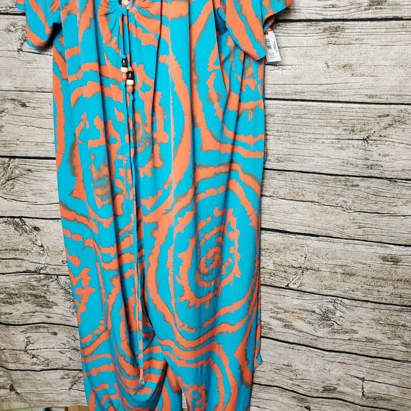 Ashley Stewart Printed Bead Embellished Jumpsuit Size 30/32W NWT - Picture 7 of 14
